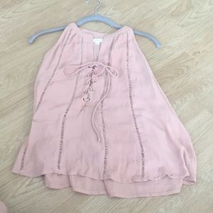 Pink babydoll top